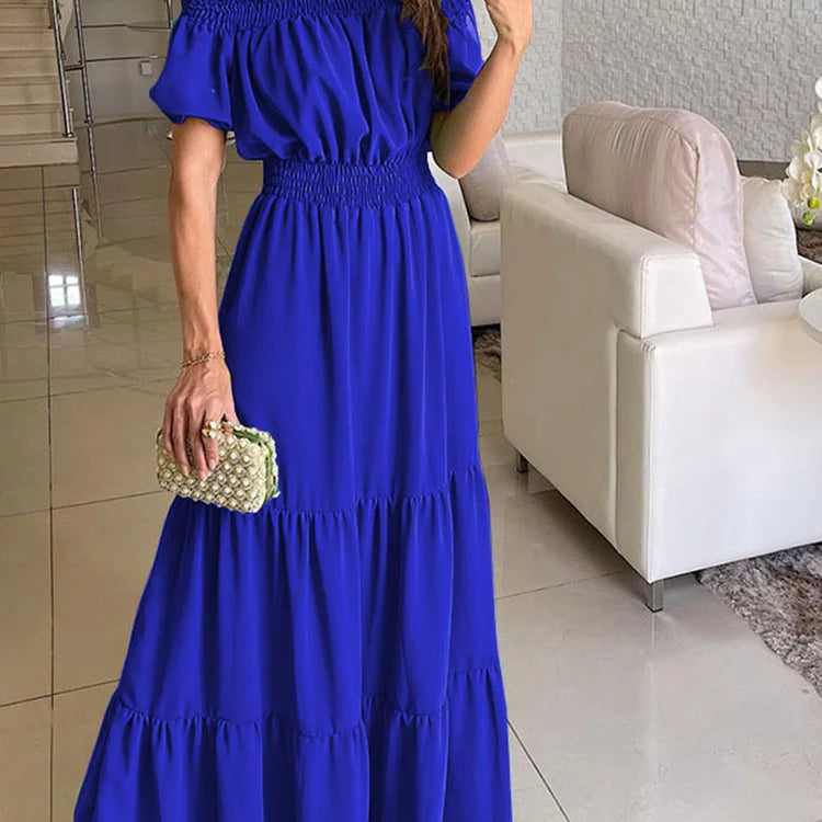 FLONIFY Solid Color Puff Short Sleeve